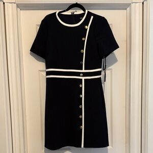 Maggie London nautical dress size 10 P new with tags